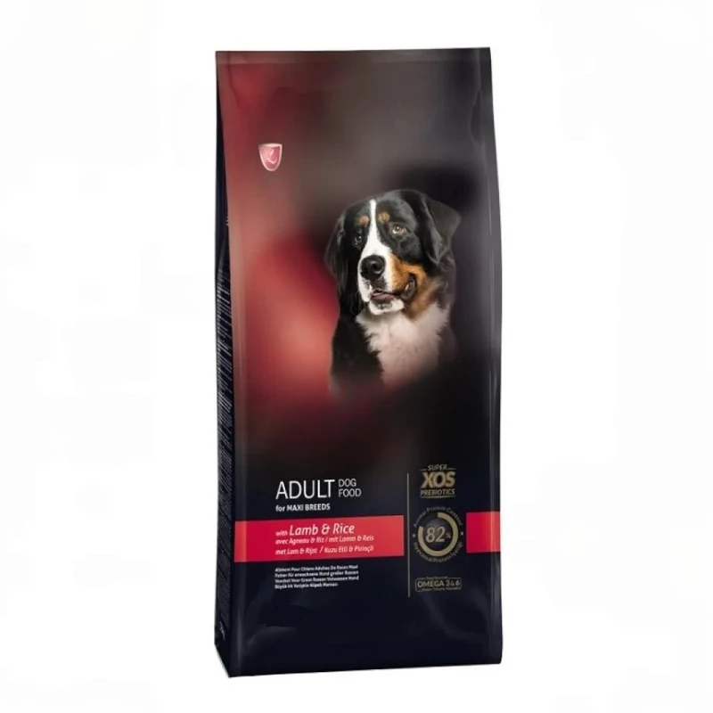 غذای خشک سگ بالغ رفلکس پلاس مدل maxi breeds فله طعم بره برنج وزن 500گرم