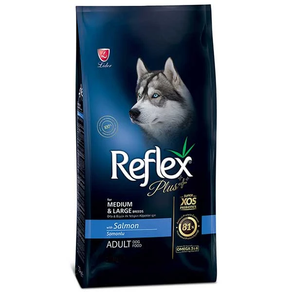 غذای سگ بالغ نژاد متوسط و بزرگ رفلکس مدل سالمون with Salmon وزن 3 کیلوگرم