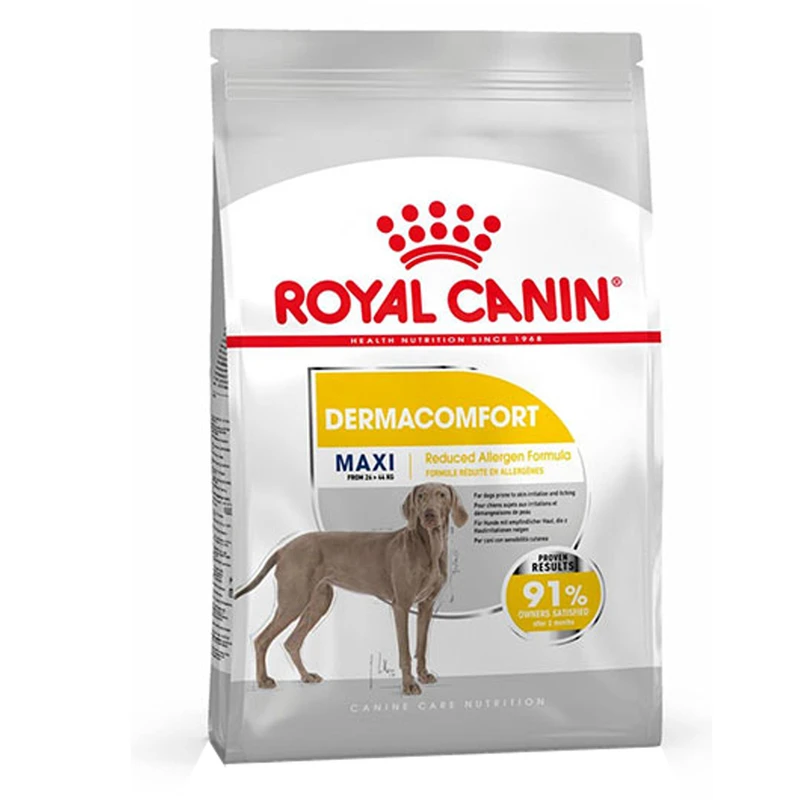 غذای خشک سگ رویال کنین مدل Maxi Dermacomfort وزن 12 کیلوگرم