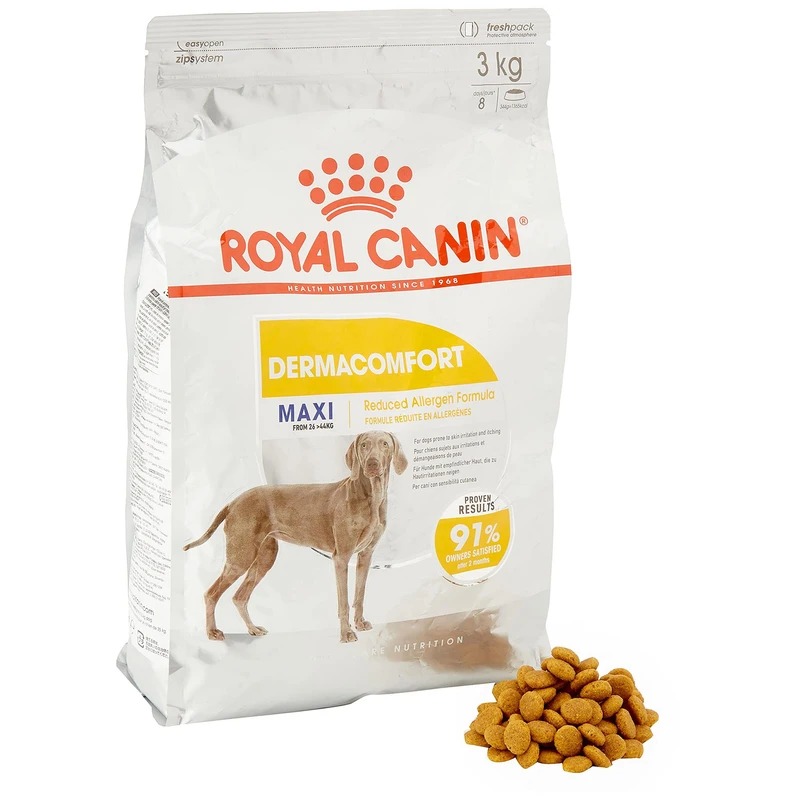 غذای خشک سگ رویال کنین مدل Maxi Dermacomfort وزن 12 کیلوگرم