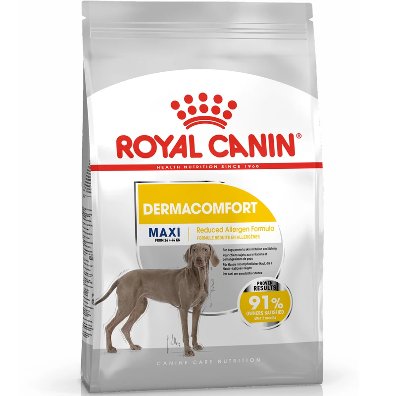 غذای خشک سگ رویال کنین مدل Maxi Dermacomfort وزن 12 کیلوگرم