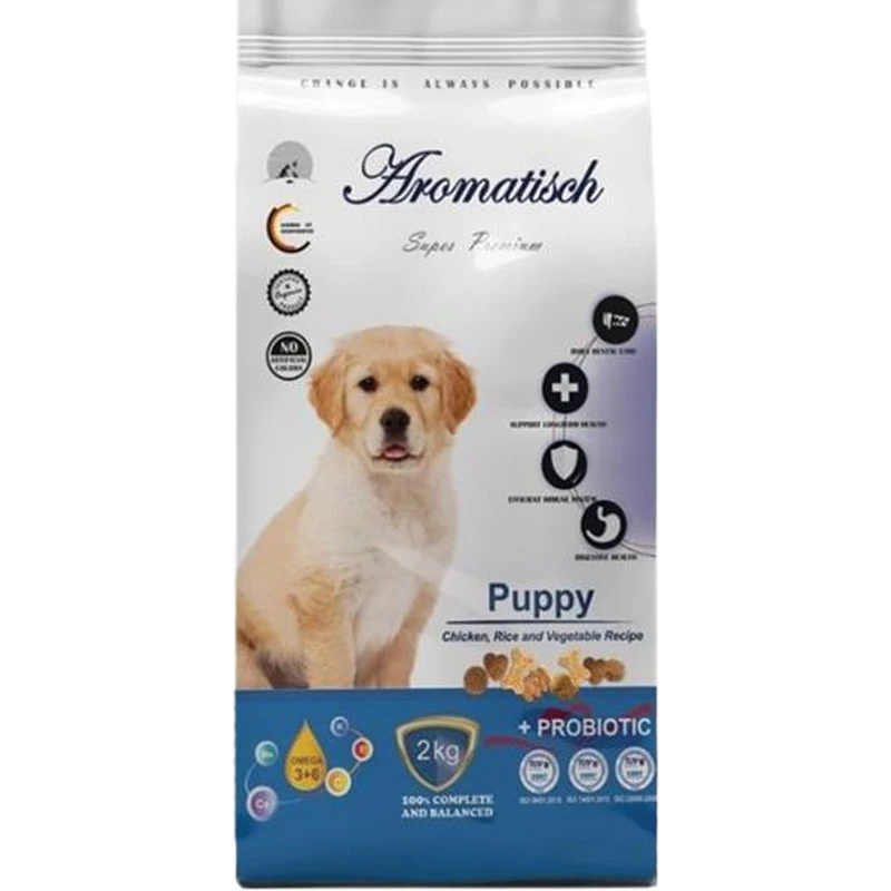 غذای خشک سگ پاپی آروماتیش کد P1006 وزن 2 کیلوگرم